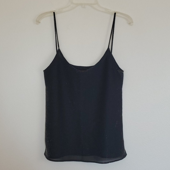 Marc D'Alcy Tops - Marc D'Alcy Shimmery Black Vintage Tank Top - 6